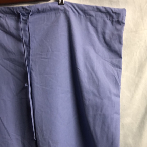 Women’s XL blue periwinkle drawstring scrub pants one pocket nwot - Picture 6 of 10